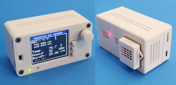 کیت حسگر محیطی نووادوینو – نمای جلویی و پشتی