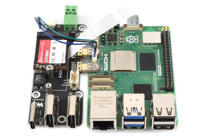 اتصال آداپتور چند منظوره PCIe به M.2 به Raspberry Pi