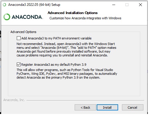 مراحل نصب آناکوندا