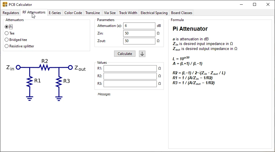 ماشینحساب PCB در KiCad | قسمت 47 آموزش Kicad 4 تضعیفکنندههای RF