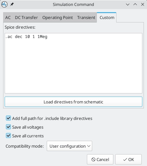 آموزش اجرای شبیهسازی در KiCad با ngspice | تحلیل AC ،DC و Transient | قسمت 46 آموزش Kicad 8 sim_analysis_custom
