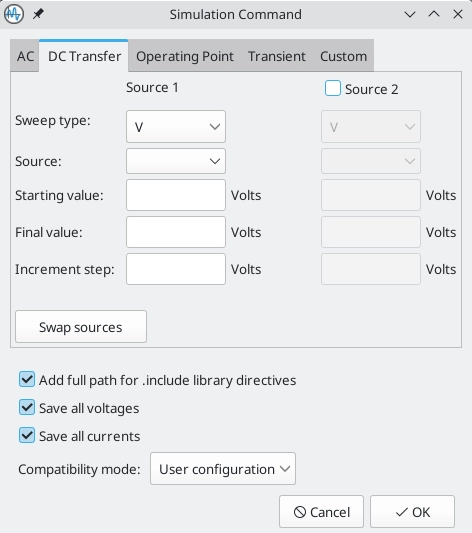 آموزش اجرای شبیهسازی در KiCad با ngspice | تحلیل AC ،DC و Transient | قسمت 46 آموزش Kicad 6 sim_analysis_dc