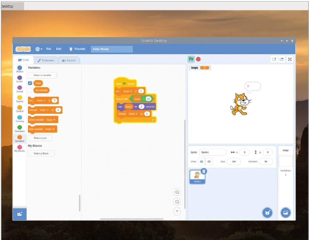 استفاده از بلوک «repeat until» به عنوان یک عملگر مقایسه‌ای