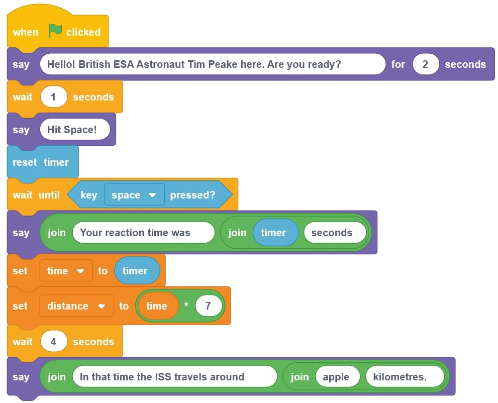 پروژه آموزش ساخت بازی تایمر فضانورد در Scratch 15 پروژه آموزش ساخت بازی تایمر فضانورد در Scratch