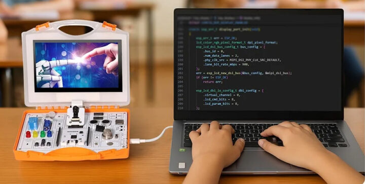 Elecrow-ESP32-P4-learning-and-prototyping-gets-connected-via-USB-C-720x363