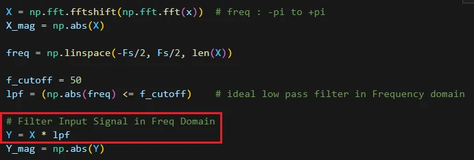 فیلتر پایین گذر ایده‌آل