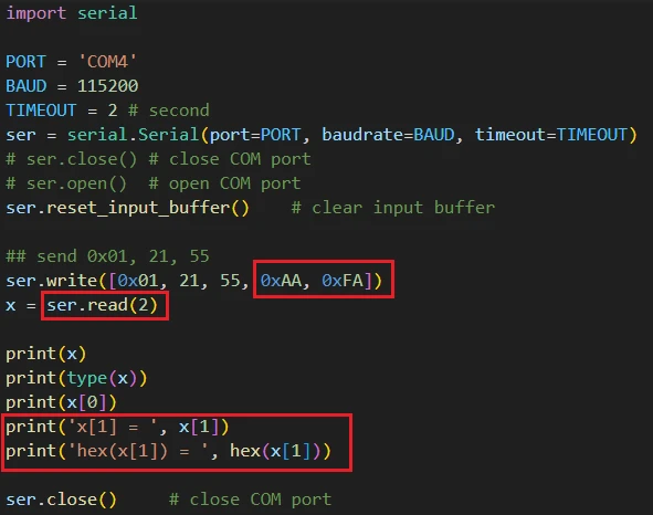 برقراری ارتباط بین میکروکنترلر و برنامه پایتون