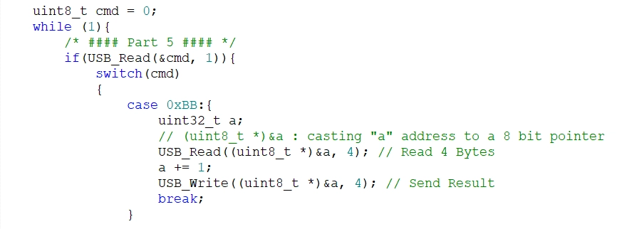 راهاندازی ارتباط USB در STM32 – قسمت پنجم (ارسال و دریافت دادههای چند بایتی) 13 راهاندازی ارتباط USB در STM32 – قسمت پنجم (ارسال و دریافت دادههای چند بایتی)