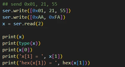 برقراری ارتباط بین میکروکنترلر و برنامه پایتون
