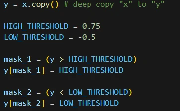 آموزش پردازش سیگنال با پایتون | آستانهگذاری، PWM و برش سیگنال (Clipping) 19 آموزش پردازش سیگنال با پایتون | آستانهگذاری، PWM و برش سیگنال (Clipping)