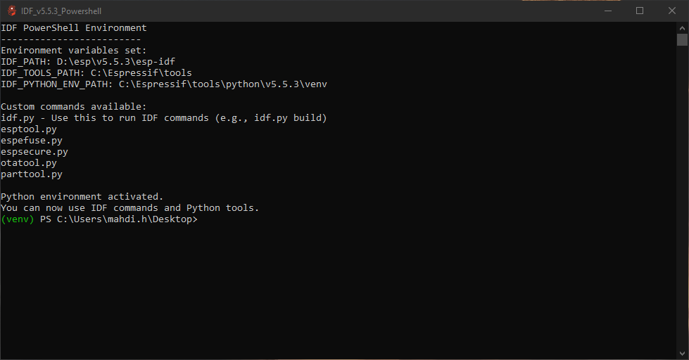 نصب esp-idf به صورت کاملا آفلاین برای برنامه نویسی پردازنده های سری ESP32
