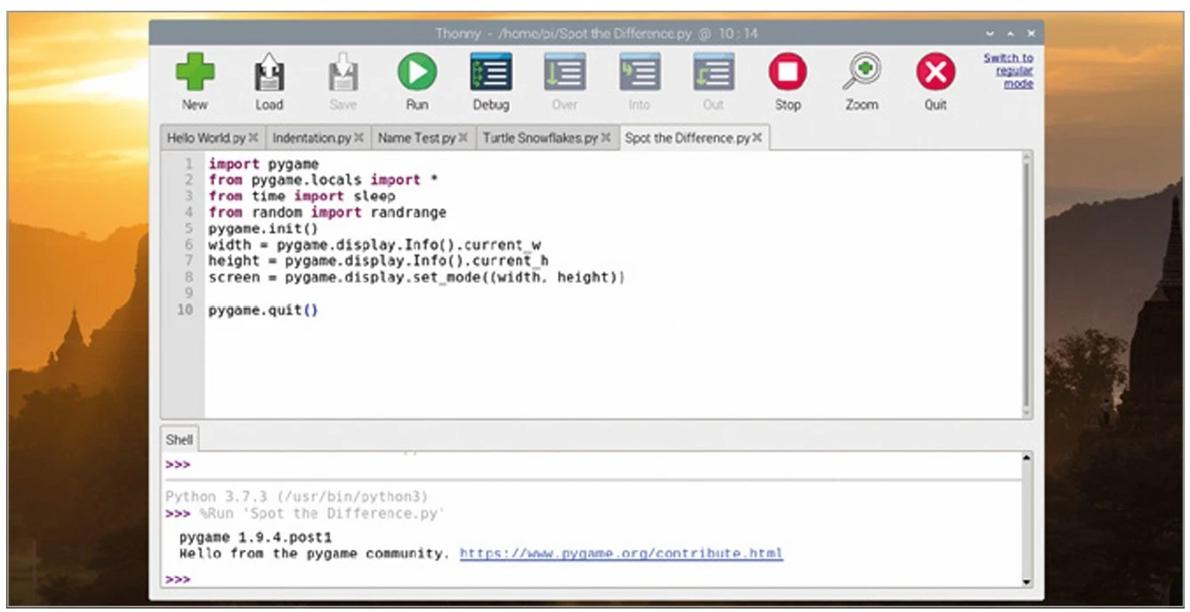 برنامه شما کاربردی است، اما هنوز کار زیادی انجام نمی‌دهد