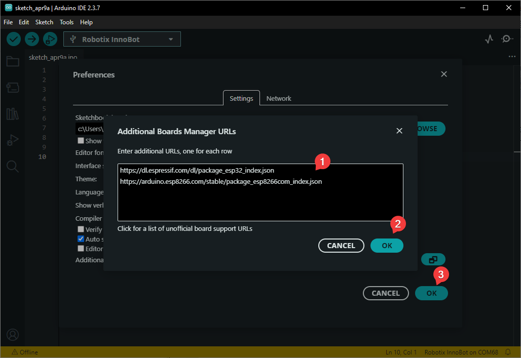 دانلود اتوماتیک کتابخانه و بردهای آردوینو از سرور های سیسوگ