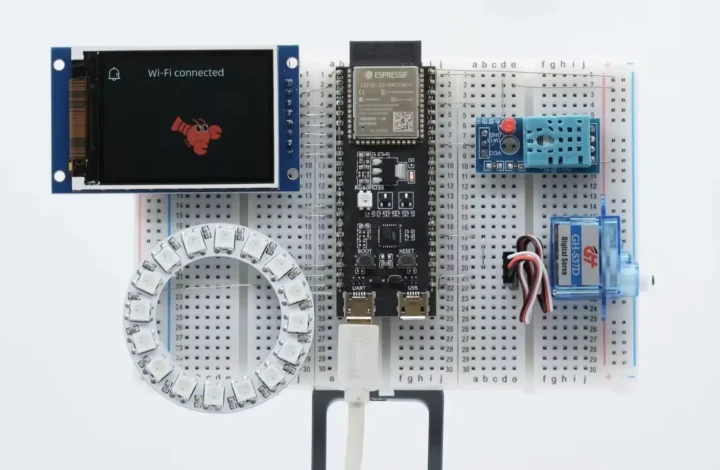 تنظیمات سخت‌افزاری برای آموزش ESP-Claw