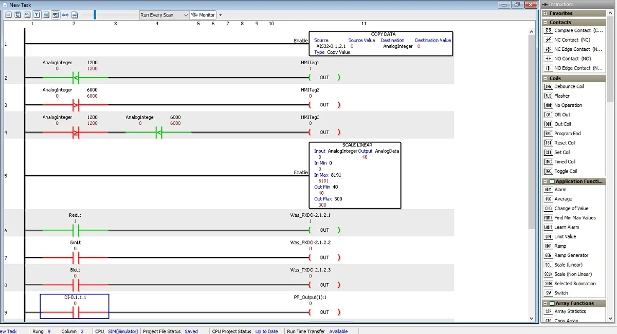زبان Ladder – LD یا نردبانی