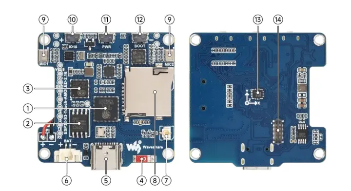 ClawdMeter؛ داشبورد ESP32-S3 برای نمایش مصرف Claude Code 3 ESP32 S3 Touch AMOLED 2.16 board