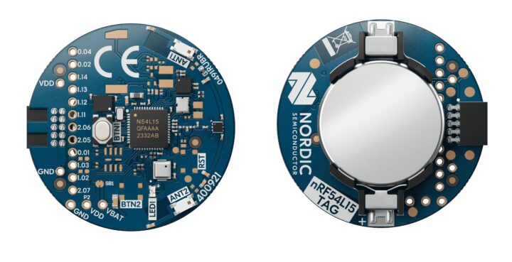معرفی تگ nRF54L15 نوردیک؛ پلتفرم کممصرف برای ردیابهای IoT با بلوتوث 6.0 3 نمای پشت و روی تگ nRF54L15