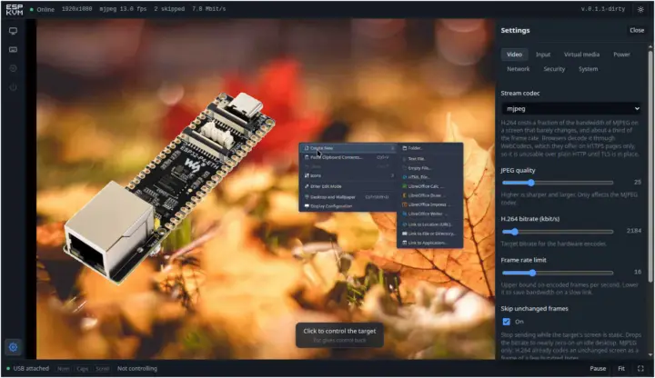 معرفی ESP-KVM؛ راهکار متنباز کنترل از راه دور سرور مبتنی بر تراشه RISC-V مدل ESP32-P4 1 معرفی ESP-KVM؛ راهکار متنباز کنترل از راه دور سرور مبتنی بر تراشه RISC-V مدل ESP32-P4
