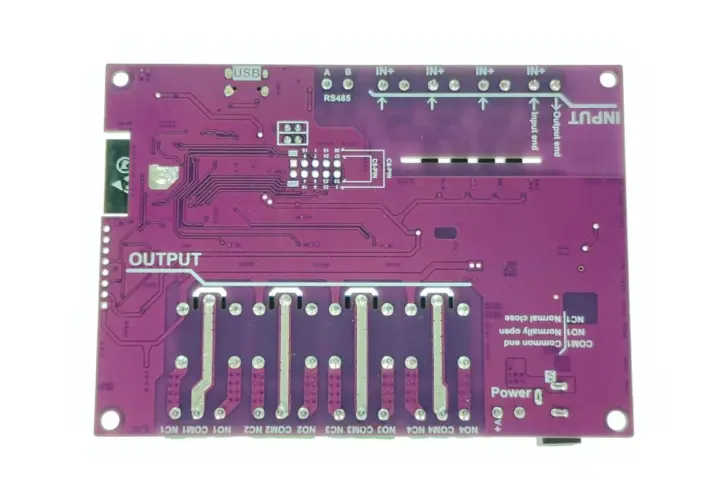 برد محوری Maker Go ESP32-C5-EVB با چهار رله و ایزولاتور نوری برای کاربردهای صنعتی معرفی شد 3 ESP32-C5 relay board bottom