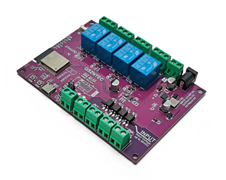 برد محوری Maker Go ESP32-C5-EVB با چهار رله و ایزولاتور نوری برای کاربردهای صنعتی معرفی شد