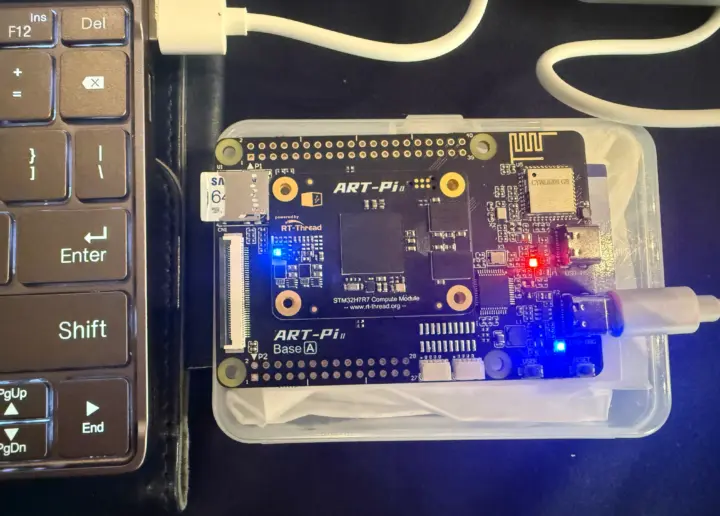 برد توسعه ART-Pi II با STM32H7R7 و پردازنده 600 مگاهرتزی 3 RT-Thread Art Pi II board microSD card USB Debug