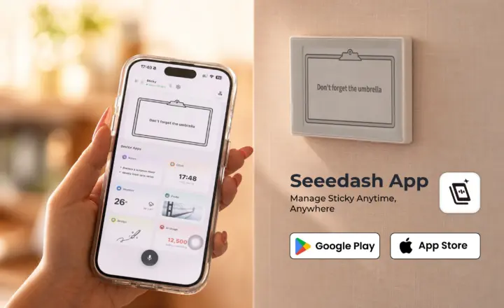 اپلیکیشن Seeedash برای reTerminal Sticky