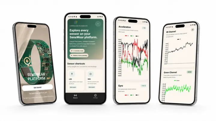 اپلیکیشن موبایل SensWear