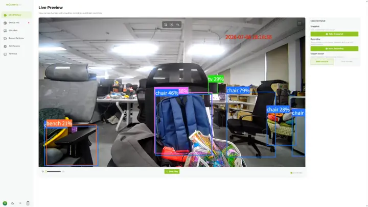 reCamera Pro Web UI