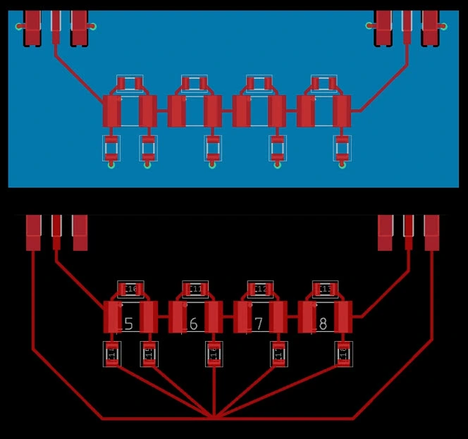 استراتژیهای اشتباه در طراحی Ground؛ چرا Star Grounding همیشه راهحل خوبی نیست؟ 2 RF PCB grounding, Star Grounding, ground plane and Via Wall design examples