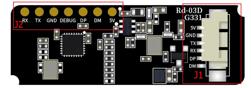 RD-03D module setup and human presence detection