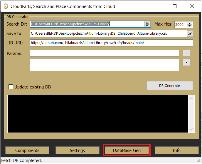 معرفی کامل افزونه Altium Cloud Parts 9 برگه DB Generator