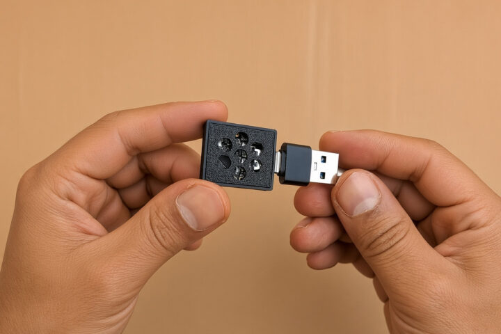 مسدودکننده تبلیغات DNS برای تراشه ESP32-C3؛ فیلترینگ هوشمند بدون نیاز به PSRAM 1 مسدودکننده تبلیغات DNS با ESP32-C3 SuperMini در یک محفظه چاپ سهبعدی شده همراه با مبدل USB-C به USB-A برای اتصال مستقیم به روتر